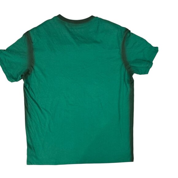 Guess Shirt Mens 2XL Green V-Neck Short Sleeve 100% Cotton Casual Tee Basic - Picture 4 of 7